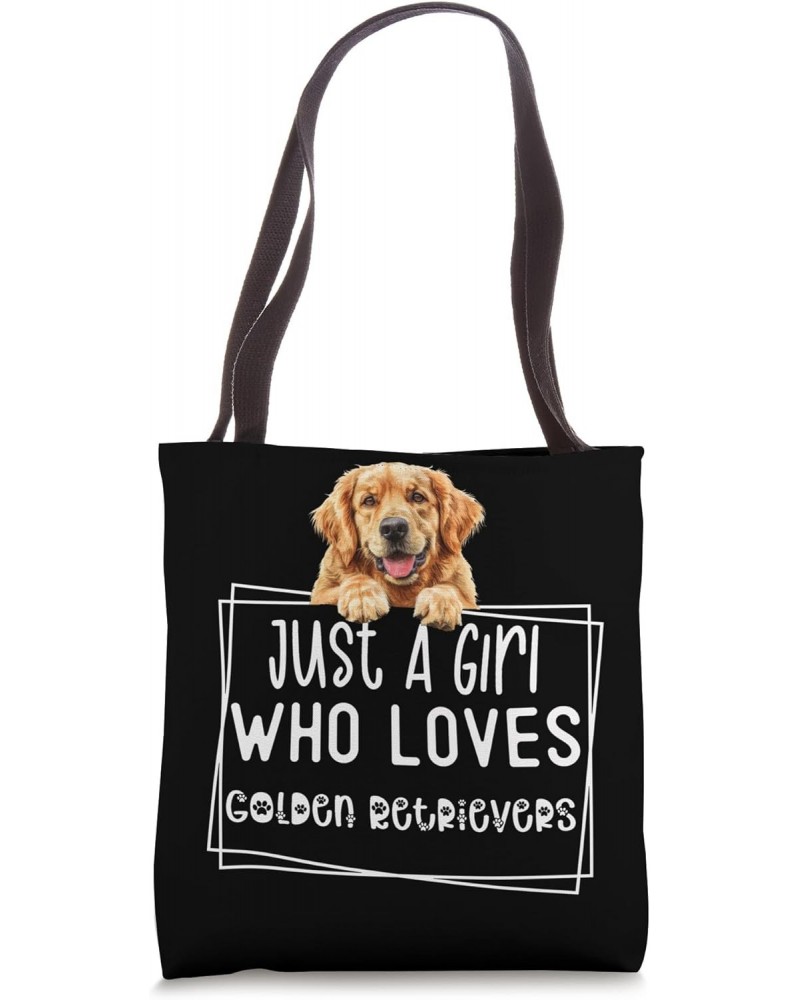 Bulldog Lover Cute Dog Print Just A Girl Bulldog Fan Apparel Tote Bag $14.20 Totes