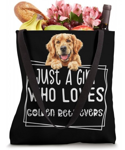 Bulldog Lover Cute Dog Print Just A Girl Bulldog Fan Apparel Tote Bag $14.20 Totes