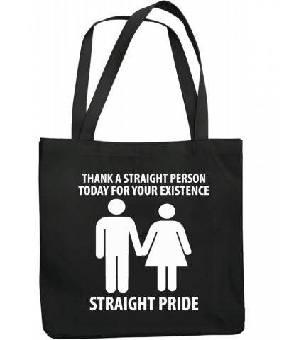 Thank a Straight person today for your Existence Straight funny sarcasm for boys girls Navy Black Multicolor Canvas Tote Bag ...