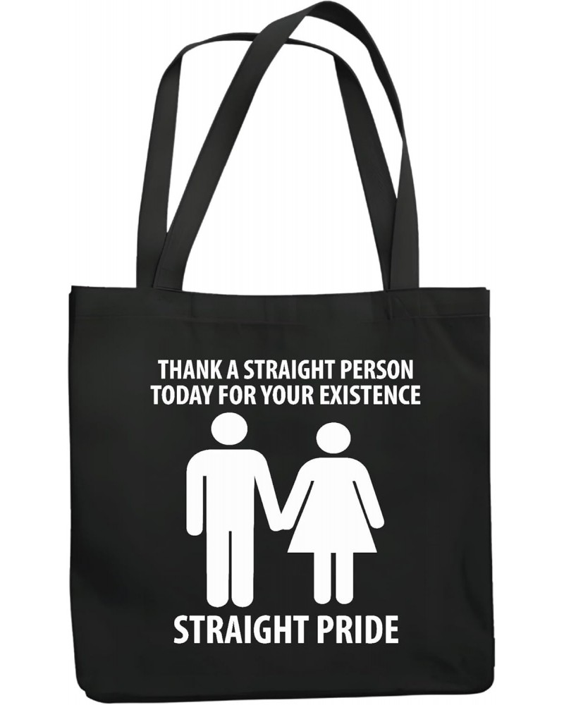 Thank a Straight person today for your Existence Straight funny sarcasm for boys girls Navy Black Multicolor Canvas Tote Bag ...