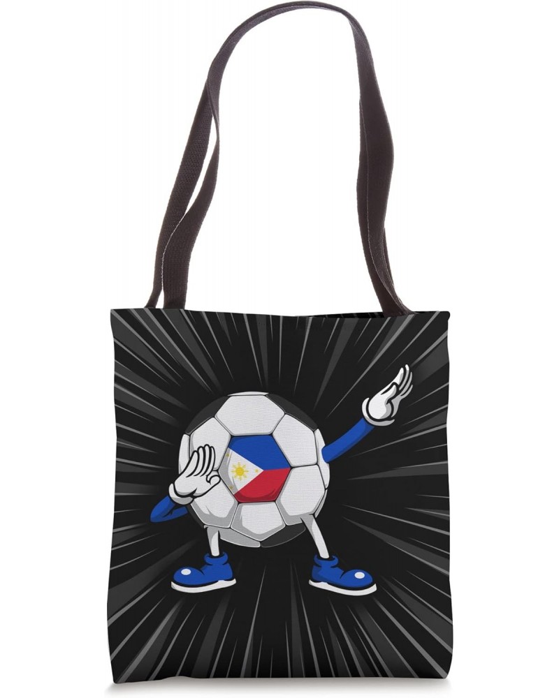 Dabbing Soccer Philippines Jersey Philippine Football Lovers Tote Bag $10.02 Totes