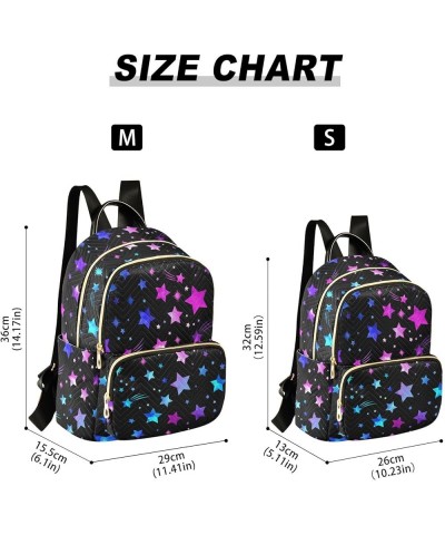 Blue Moon Sun Star Stripe Backpack Purse for Women Lightweight Back Pack Casual Daypack Travel Shoulder Bag Bookbag - M Small...