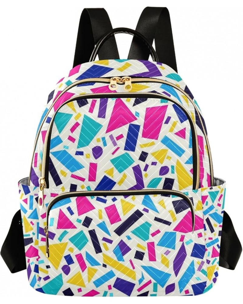 Small Backpack Purse for Women, Colored Graffiti Travel Bag Casual Daypack Shoulder Bag Small $16.20 Backpacks