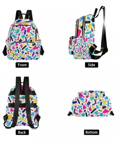 Small Backpack Purse for Women, Colored Graffiti Travel Bag Casual Daypack Shoulder Bag Small $16.20 Backpacks