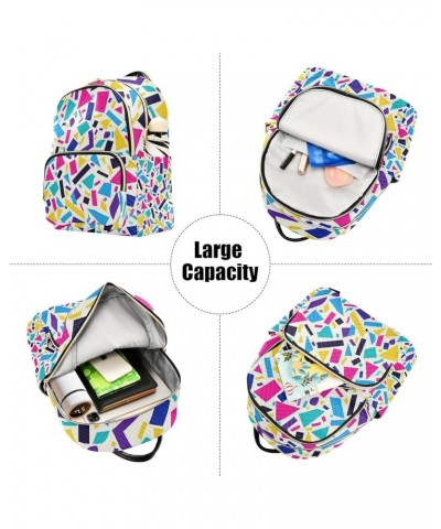 Small Backpack Purse for Women, Colored Graffiti Travel Bag Casual Daypack Shoulder Bag Small $16.20 Backpacks