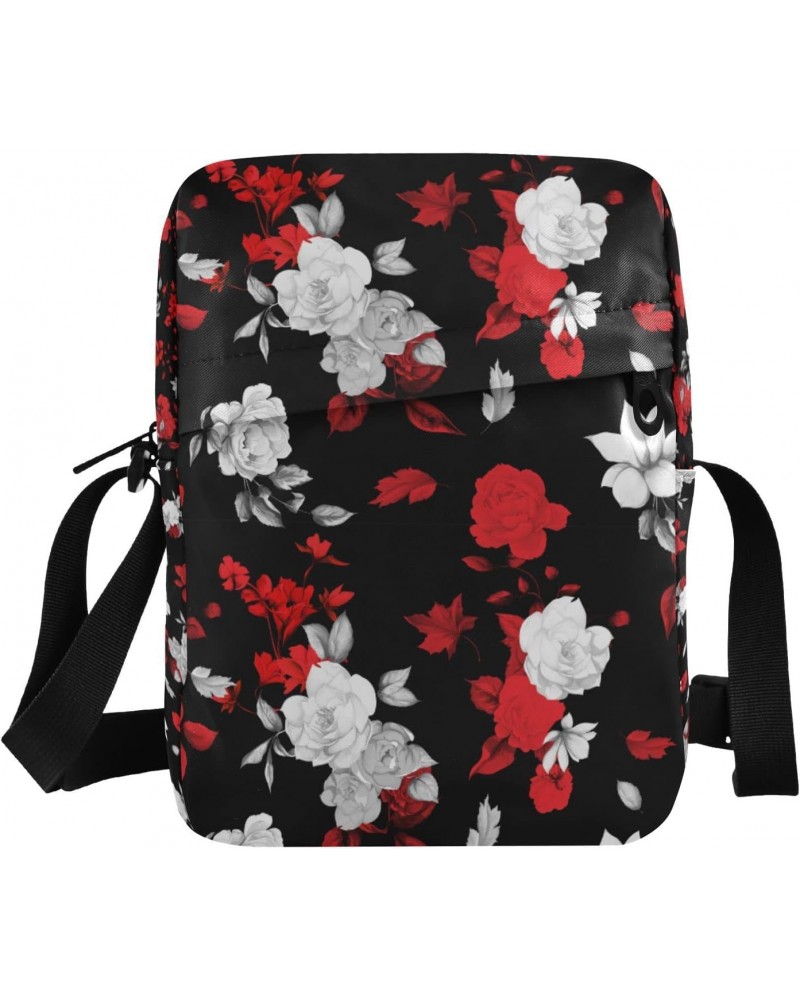 Magnolia Leaves Flower Messenger Bag for Women Men Crossbody Shoulder Bag Cell Phone Bag Wallet Purses Shoulder Handbag with ...