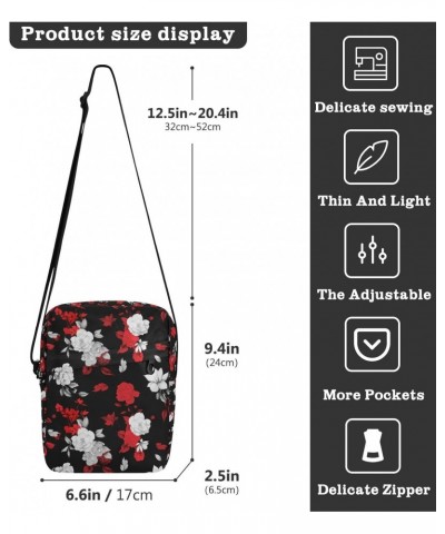 Magnolia Leaves Flower Messenger Bag for Women Men Crossbody Shoulder Bag Cell Phone Bag Wallet Purses Shoulder Handbag with ...