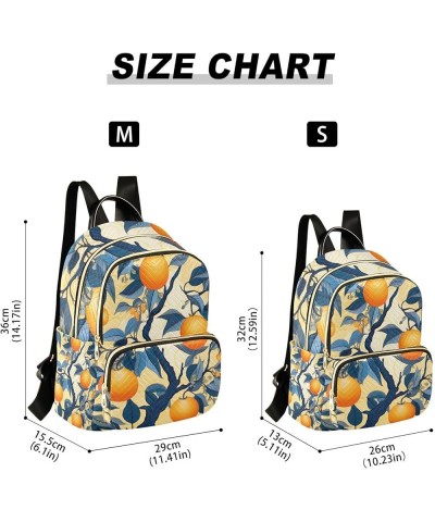 Watercolor with Red Flowers Women's Backpack, Backpack with Luggage Strap, Backpack Travel for Women, M Orange is Displayed o...