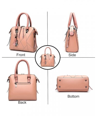 Handbags for Women Fashion Tote Work Bag Shoulder Bag Top Handle Satchel Purse Set 4pcs Black $20.23 Totes