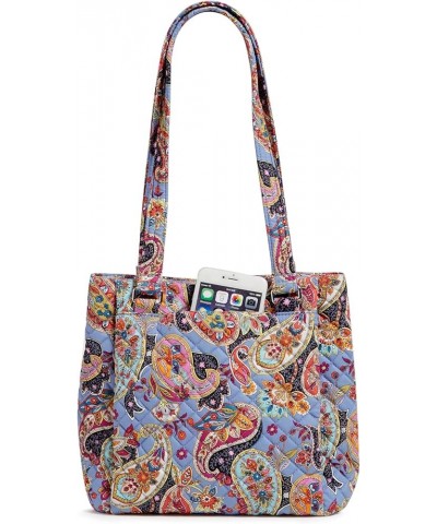 Women's Cotton Multi-Compartment Shoulder Satchel Purse Provence Paisley $39.72 Satchels