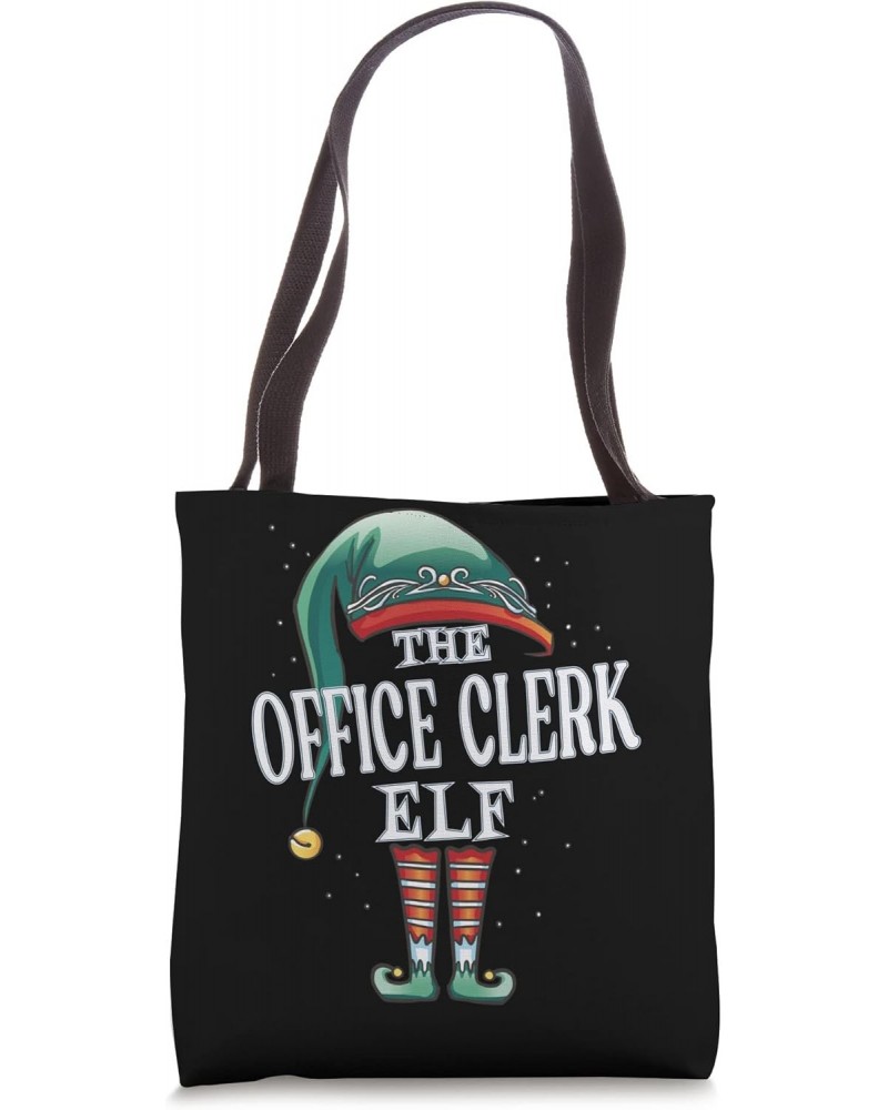 Office Clerk Elf Christmas Group Xmas Pajama Party Tote Bag $9.76 Totes