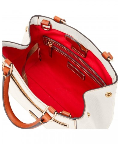 Handbag, Pebble Grain Small Zip Satchel - White $101.01 Satchels