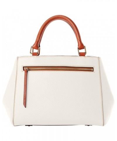 Handbag, Pebble Grain Small Zip Satchel - White $101.01 Satchels