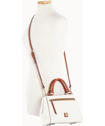 Handbag, Pebble Grain Small Zip Satchel - White $101.01 Satchels