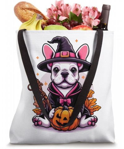 Frenchie Halloween Outfit Witches For Lover Dog Tote Bag $10.80 Totes