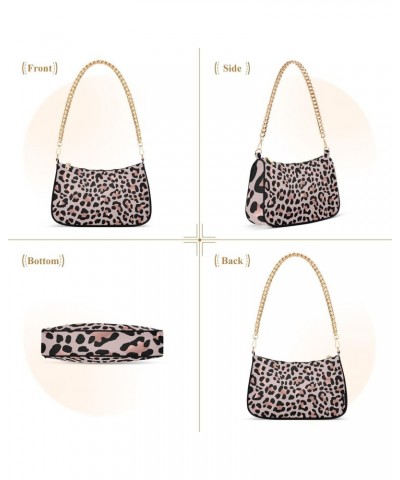 Shoulder Bag for Women Purse Clutch Rose Gold Leopard Print(20) Chain Shoulder Tote Handbag with Zipper Closure(238ri4a) $16....