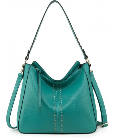 Hobo Bag for Women Crossbody Purse and Handbags Ladies Chic Shoulder Bags Green-turquoise $12.00 Totes