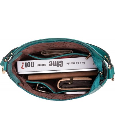 Hobo Bag for Women Crossbody Purse and Handbags Ladies Chic Shoulder Bags Green-turquoise $12.00 Totes