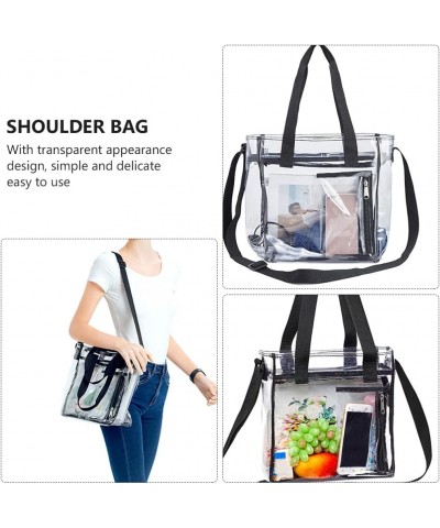 1pc Transparent Jelly Bag Vinyl Bag Womens Backpack Purse Tote Pouch Trendy Pouch Backpack Purse for Women Clear Crossbody Me...