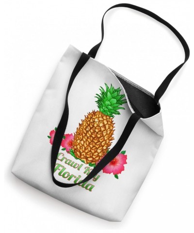 I Love Crawl Key Florida FL Pineapple Floral Tote Bag $11.95 Totes