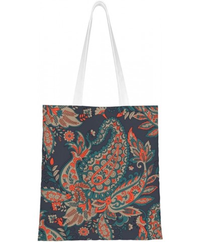 Paisley Single Shoulder Fashion Canvas Tote Shopping Bags Handbags For Men And Women Paisley30 $10.33 Totes