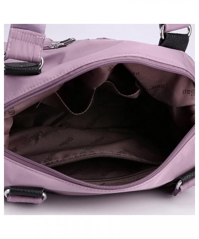 Carrying Diaper Bag Large Capacity Nursing Baby Diaper Bag Multi-Functional Nylon Portable for Weekend Vacation Purple $9.45 ...