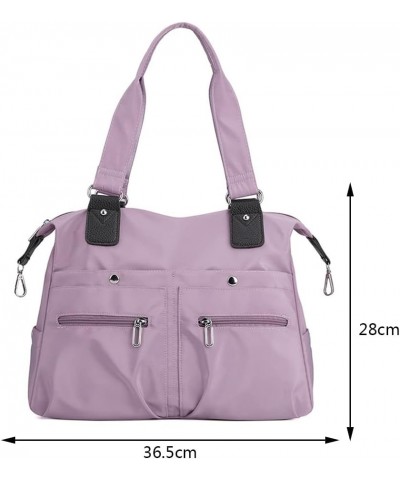 Carrying Diaper Bag Large Capacity Nursing Baby Diaper Bag Multi-Functional Nylon Portable for Weekend Vacation Purple $9.45 ...