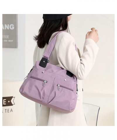 Carrying Diaper Bag Large Capacity Nursing Baby Diaper Bag Multi-Functional Nylon Portable for Weekend Vacation Purple $9.45 ...