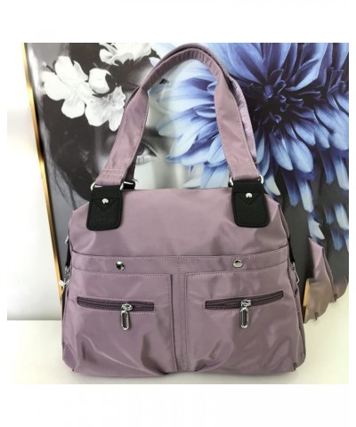 Carrying Diaper Bag Large Capacity Nursing Baby Diaper Bag Multi-Functional Nylon Portable for Weekend Vacation Purple $9.45 ...