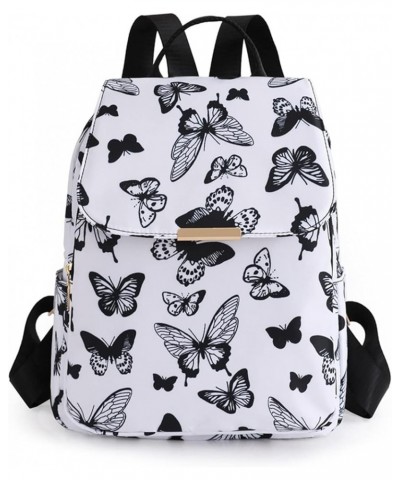 Womens Cherry Print Backpack Sweet Women Travel Backpack Bag Casual Daypack Rucksack Travel Bag for Women A Black Butterfly $...