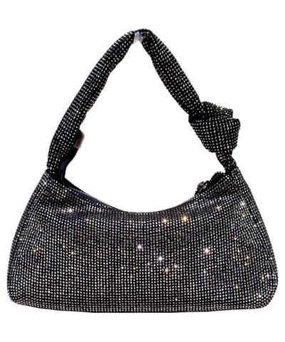 Women's knotted rhinestone evening handbag rhinestone small size hobo bag, suitable for wedding prom party Club Heise $35.99 ...