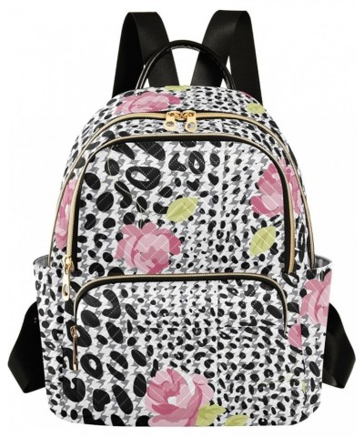 Mini Backpack Purse for Women Lightweight Girls Small Size Pink Floral Leopard Print School Teens College Traveling Small $17...