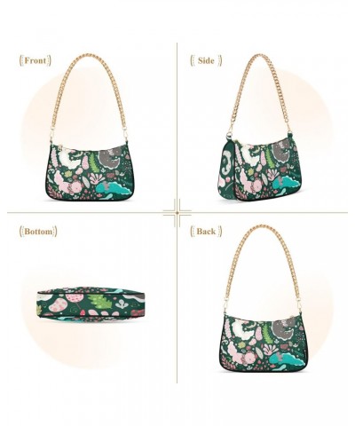 Ocean Shoulder Bag Axolotl Wildlife Cartoon Ocean Women Clutch Handbag Shoulder Purch Date Chain Bag Tote Bag Spring Holiday ...