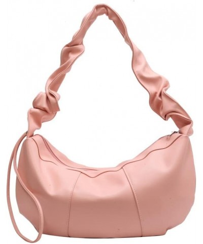 Women's PU Crossbody Bag, Tramp Bag, Work Commuter Bag, Large Capacity Tote Bag, Casual Shoulder Bag Pink $21.77 Totes