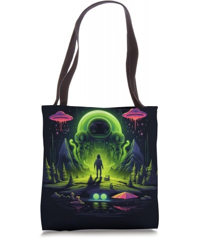 Camping UFO Gear Alien Abduction Tote Bag $11.75 Totes