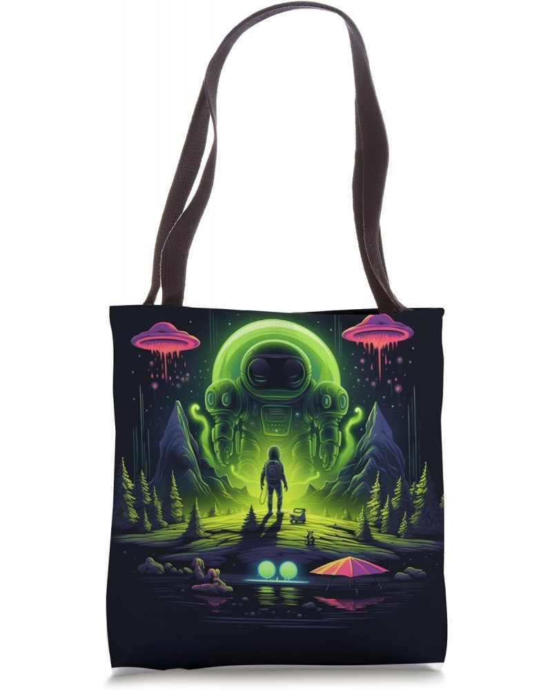 Camping UFO Gear Alien Abduction Tote Bag $11.75 Totes