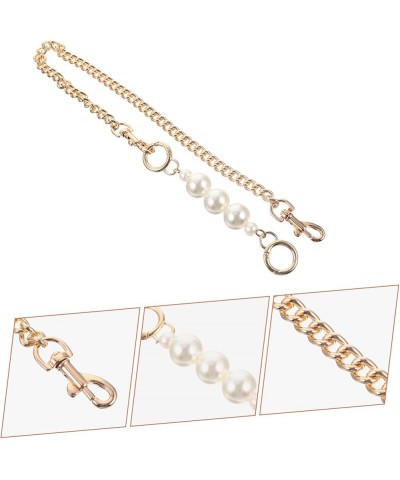 3pcs Pearl Extension Chain Purse Chain Replacement Pearl Bag Extender DIY Handbag Chain Pearl Chain for Bag Strap Replacement...