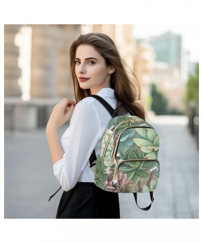 Women's Medium Fashion Backpack Bunch Succulents Print Ladies Travel Daypack Aesthetic Shoulder Bag 10.2×5.1×12.5 IN $15.12 B...