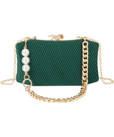 Women Metal Vintage Evening Bag Clutch Purse Hollow Wedding Party Chain Crossbody Bag B-green $12.56 Evening Bags