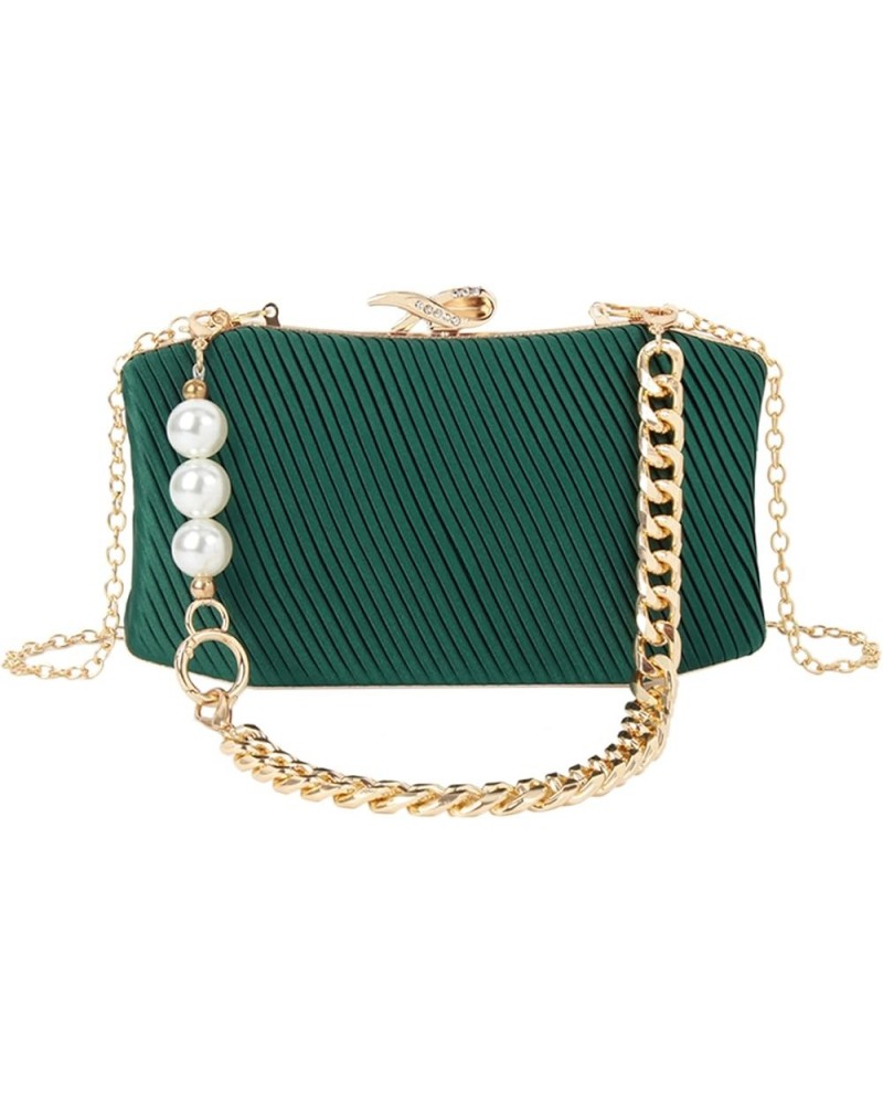 Women Metal Vintage Evening Bag Clutch Purse Hollow Wedding Party Chain Crossbody Bag B-green $12.56 Evening Bags