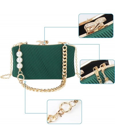 Women Metal Vintage Evening Bag Clutch Purse Hollow Wedding Party Chain Crossbody Bag B-green $12.56 Evening Bags