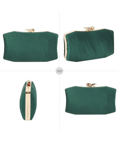 Women Metal Vintage Evening Bag Clutch Purse Hollow Wedding Party Chain Crossbody Bag B-green $12.56 Evening Bags