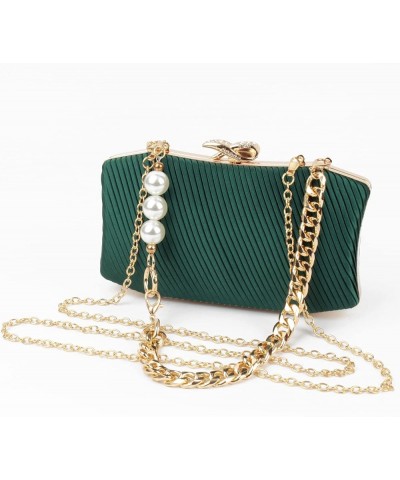 Women Metal Vintage Evening Bag Clutch Purse Hollow Wedding Party Chain Crossbody Bag B-green $12.56 Evening Bags