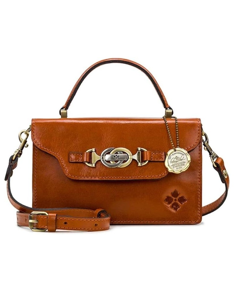 Womens Vintage Vegetable Tan Porcili Top Handle Bag Tan $47.74 Handbags