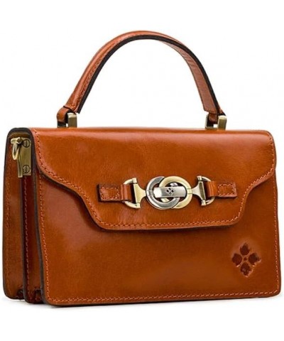 Womens Vintage Vegetable Tan Porcili Top Handle Bag Tan $47.74 Handbags