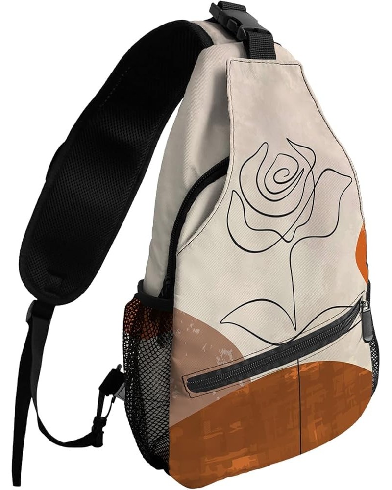 Sling Bag Crossbody Sling Backpack Waterproof Chest Bag Daypack Shoulder Bag for Hiking Walking Travel Abstract Artplr2187 $1...