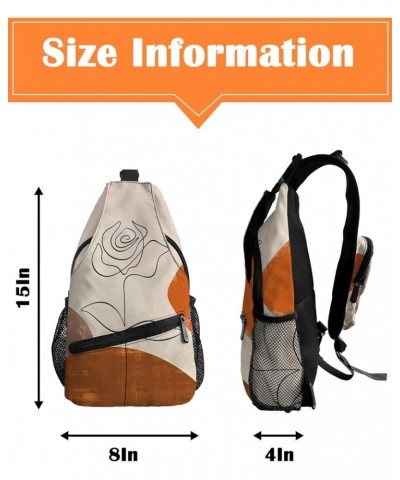 Sling Bag Crossbody Sling Backpack Waterproof Chest Bag Daypack Shoulder Bag for Hiking Walking Travel Abstract Artplr2187 $1...