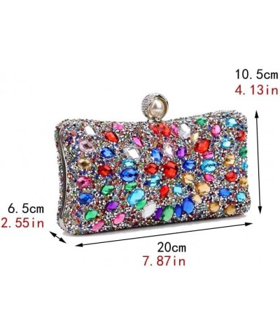 Rhinestones Women Bags Hollow Out Style Fashion Evening Bags Chain Shoulder Handbags Party Wedding Day Clutch Purse Ym3106sil...