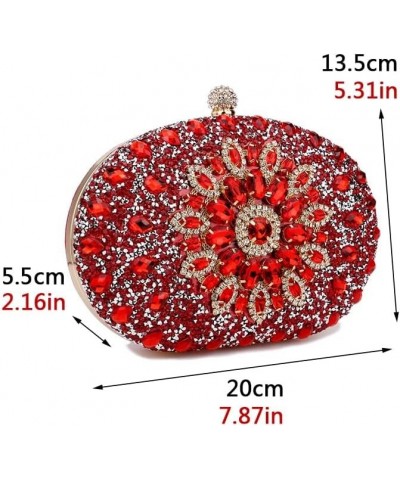 Rhinestones Women Bags Hollow Out Style Fashion Evening Bags Chain Shoulder Handbags Party Wedding Day Clutch Purse Ym3106sil...