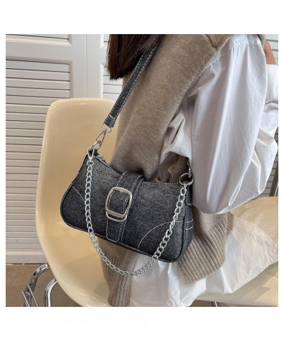 Rhinestone Purse Silver Hobo Purse Sparkly Black Evening Bag for Women Prom Party Wedding Ca-black $18.84 Evening Bags